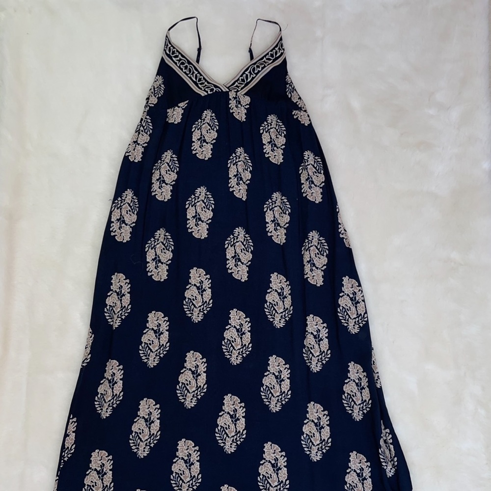 Navy blue maxi dress